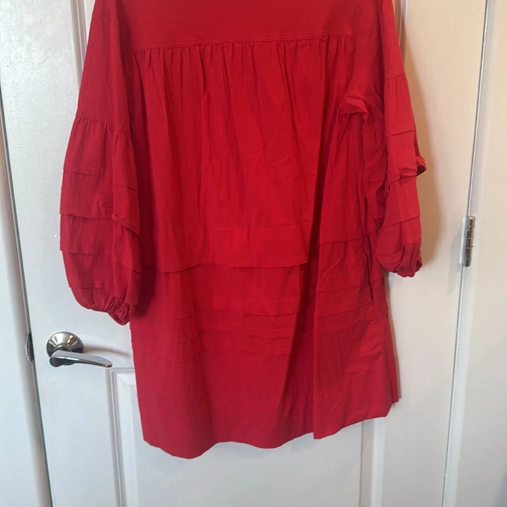 Pomander Place Tuckernuck Red Chelsea Dress Size Medium - Picture 8 of 8